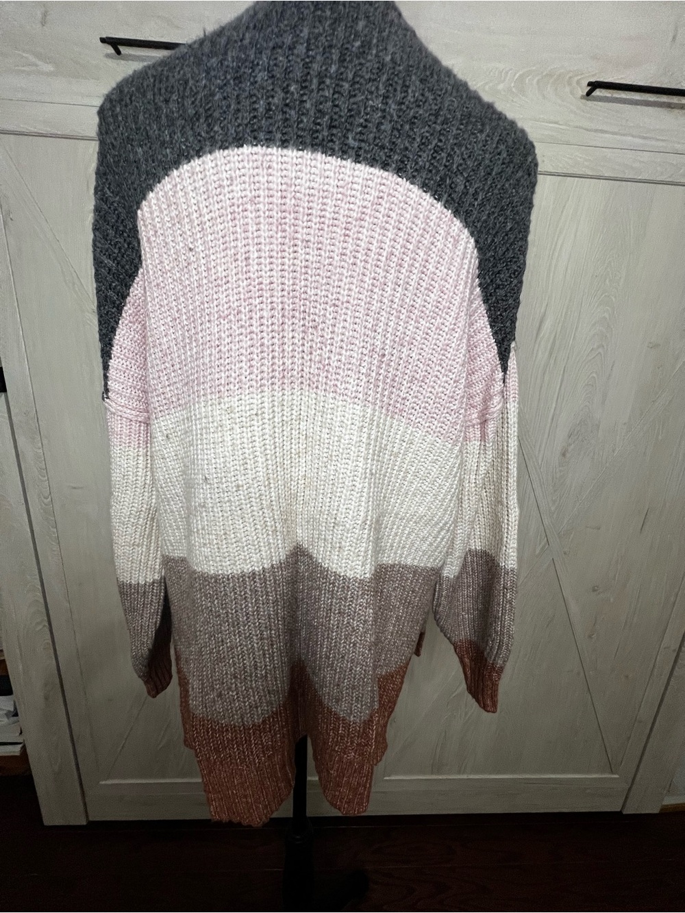 American Eagle Outfitters Dreamspun Colorblock Striped Knit Crewneck Sweater XS - Picture 4 of 8
